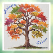 AI Herfstkleuren Window Cling Decal (Vel 3)
