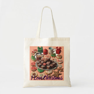 AI I Love Christmas Cookies, Droebel, Geschenken C Tote Bag
