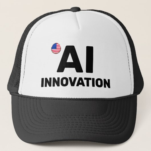 AI Innovation™ Trucker Hat (Customize It!) Pet (Voorkant)