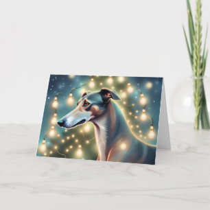AI Irs een Greyhound Kerst Kaart