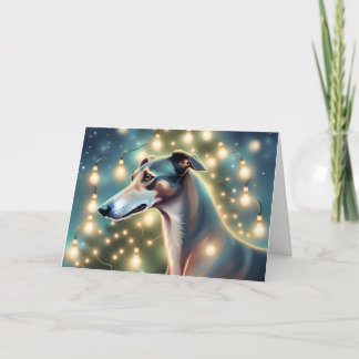 AI Irs een Greyhound Kerst Kaart