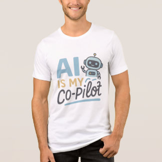 AI is mijn co-piloot - Schattige Robot Tech Design Tri-Blend Shirt