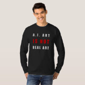 AI Is Not Real Art T-shirt (Voorkant volledig)
