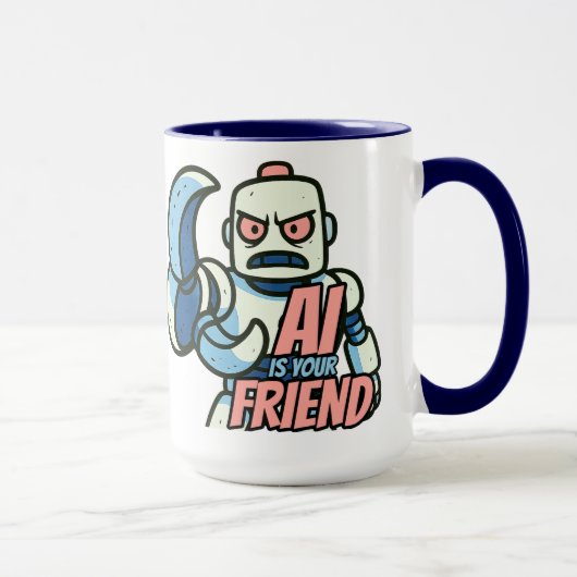 AI Is Your Friend Mug for People Who Like ChatGPT Mok (Rechts)