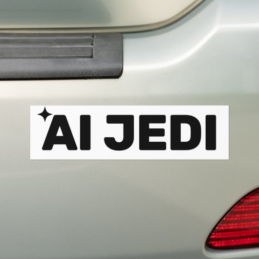 AI Jedi™ Bumper Sticker (En voiture)