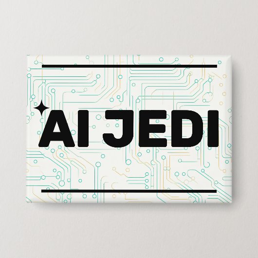 AI Jedi™ Knop Button (Voorkant)
