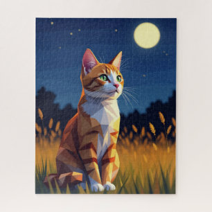 AI Kat Kijkend Puzzel