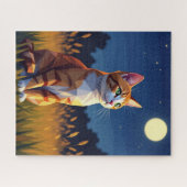 AI Kat Kijkend Puzzel (Horizontaal)