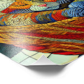 AI kubisme kat foto vergroting Afdruk (Hoek)