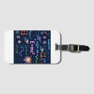 AI Kunst Fysica E=mc² Wetenschap iPad Smart Cover  Bagagelabel