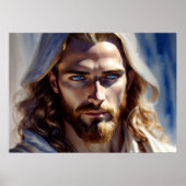 AI kunst Jezus Christus - Beschermer Poster (Voorkant)