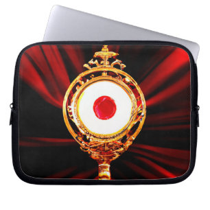AI Kunst van een Eucharistisch wonder Laptop Sleeve