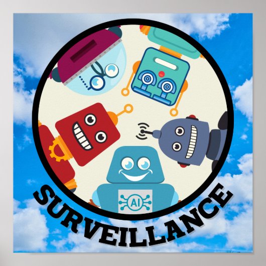 AI (kunstmatige intelligentie) - Surveillance Poster (Voorkant)