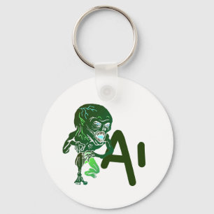 AI Kunstmatige Intelligentie zijn hier tech pas op Sleutelhanger