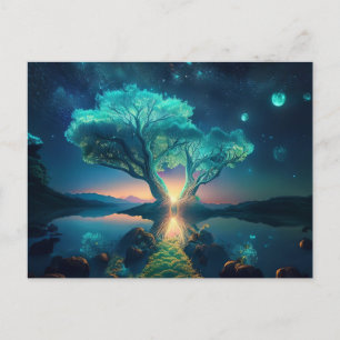 AI-landschap Briefkaart