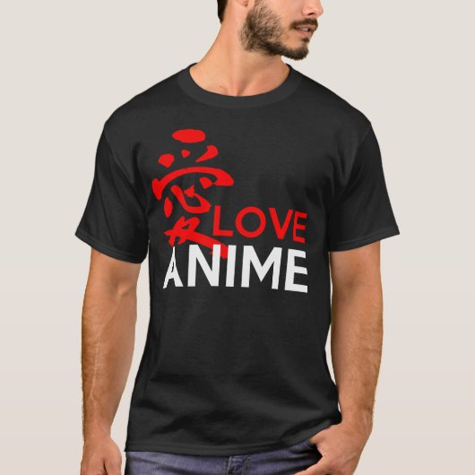 Ai Love Anime T-shirt (Voorkant)
