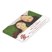 'Ai' / Love Spring Flowers Chinezen Bewaar de datu Magneet (Linkerzijde)