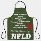 Ai-moi Moose Par Terre-Neuve coutume tablier migno (Recto)