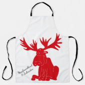 Ai-moi Moose Par Terre-Neuve coutume tablier migno (Recto)