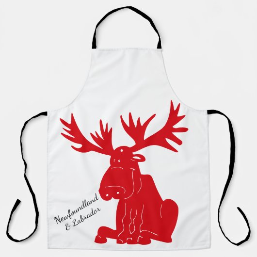 Ai-moi Moose Par Terre-Neuve coutume tablier migno (Recto)