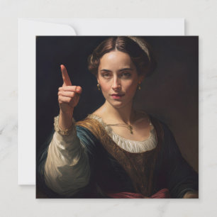 AI Noblewoman wijst Feestdagenkaart
