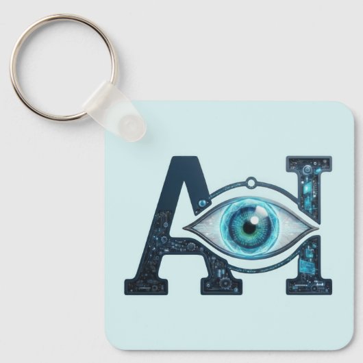 AI-oog Sleutelhanger (Voorkant)