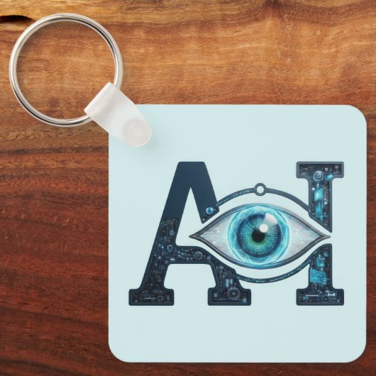 AI-oog Sleutelhanger (Voorkant)