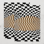 AI optische kunst - visuele comfortzone Kaart (Voorkant / Achterkant)