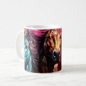 AI Paarden Koffiemok (Voorkant links)