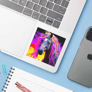 AI Paardenkunstwerk Sticker