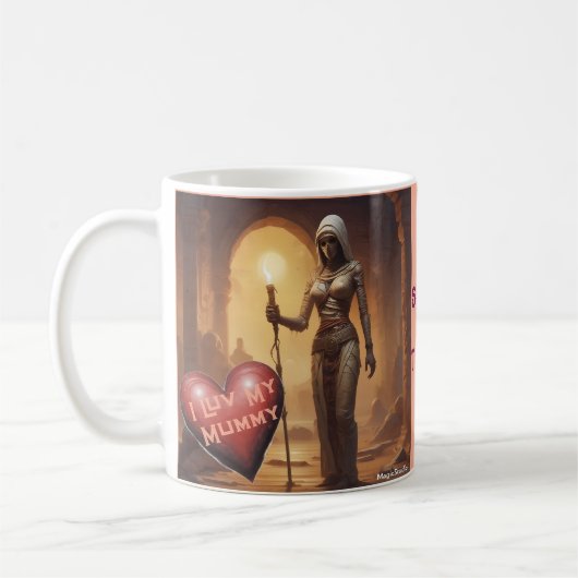 AI Parlé ou traiter I Luv Ma Mug maman (Gauche)