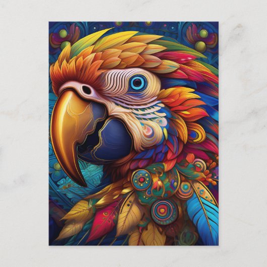 AI Parrot Briefkaart (Voorkant)