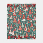 AI Peace Love Joy Chaleureuse Couverture d'arbre d (Devant)