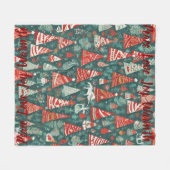 AI Peace Love Joy Chaleureuse Couverture d'arbre d (Devant (Horizontal))