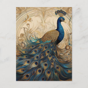 AI Peacock Briefkaart