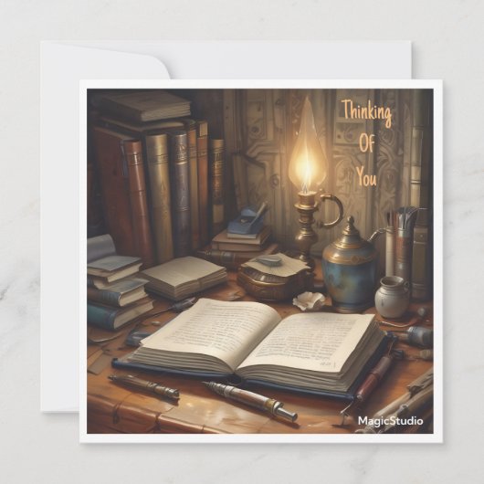 AI Penser à votre carte Faire-part (Devant)