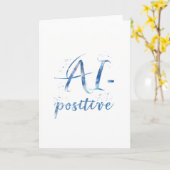 AI-positieve tekstillustratie Kaart (Gele Bloem)