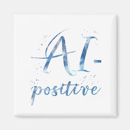 AI-positieve tekstillustratie Magneet