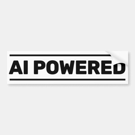 AI Powered™ Bumper Sticker (Devant)