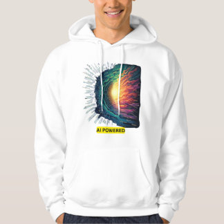 AI Powered - futuristisch technisch ontwerp Hoodie