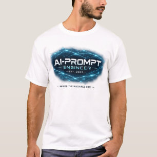 AI-Prompt Engineer Geschat 2023 Grappige Tech Job T-shirt