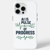 AI Pulse of Progress iPhone Case | Tech Evolution  (Achterkant)
