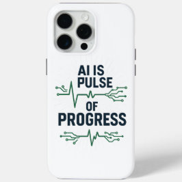 AI Pulse of Progress iPhone Case | Tech Evolution 