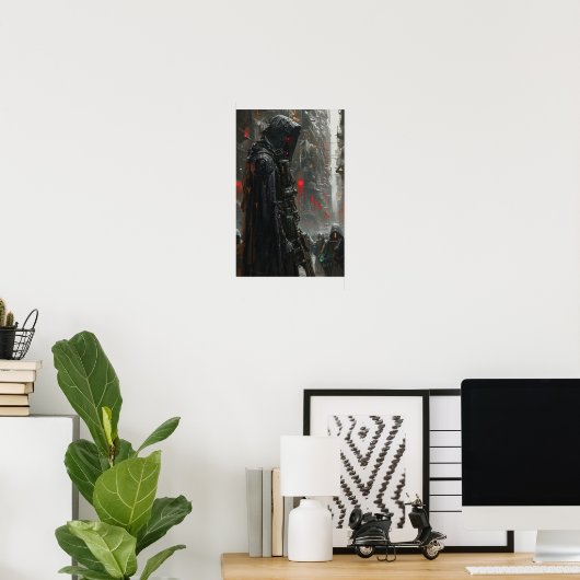 AI Quintessential Warhammer 40k Nadruk 4000 Post Poster (Thuiskantoor)