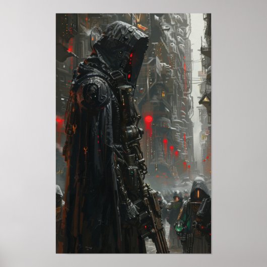 AI Quintessential Warhammer 40k Nadruk 4000 Post Poster (Voorkant)