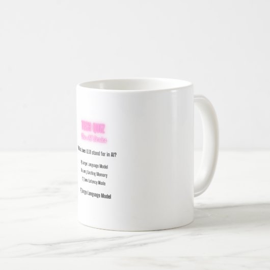 AI Quiz Mug LLM (Devant droit)