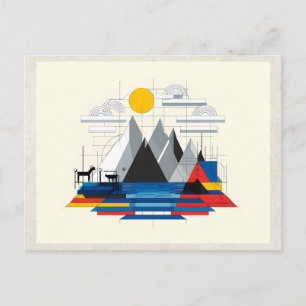 AI Remix Kunstwerk Bauhaus Bergen Briefkaart