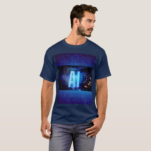 Ai Robot T-shirt Intelligence artificielle concept (Devant entier)
