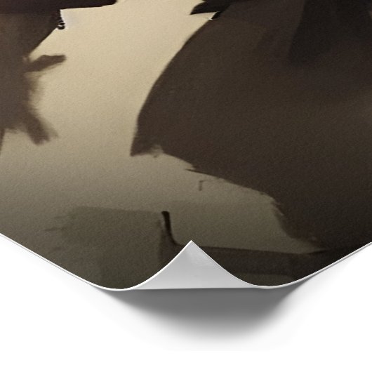 AI Samurai bataille #02 Poster (Coin)