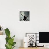 AI Samurai Battle #01 Poster (Bureau à domicile)